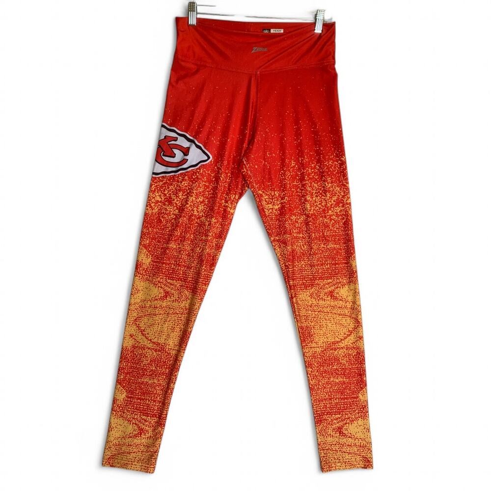 Zubaz Kansas City Chiefs Static Fade Leggings-Size Large
